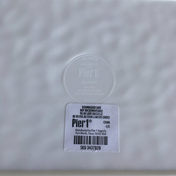 Pier 1 Sea Birds Melamine Rectangular Serving Tray Beach Cottagecore - Picture 6 of 6